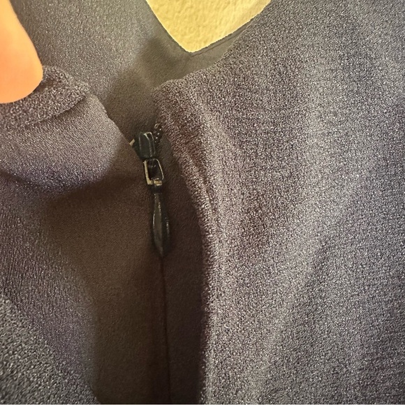 NWT Dress the Population Alondra Blouson Sheath Dress Midnight Navy Blue Medium - Picture 7 of 14